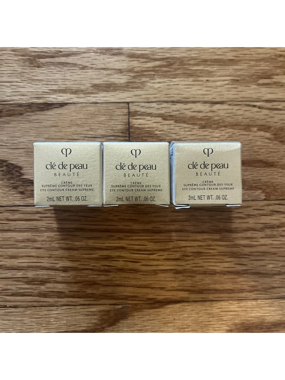 Lot Of 3 cle de peau eye contour cream supreme 2ml/.06 oz